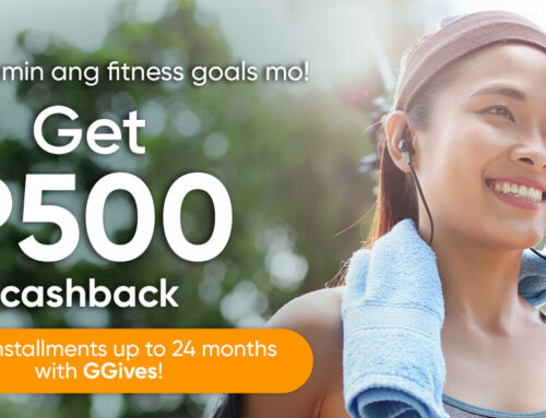 Enjoy a P500 cashback when you shop at participating fitness and lifestyle stores with GGives